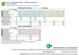 Fahrplan 2024 Koenigalm nach Schliereralm